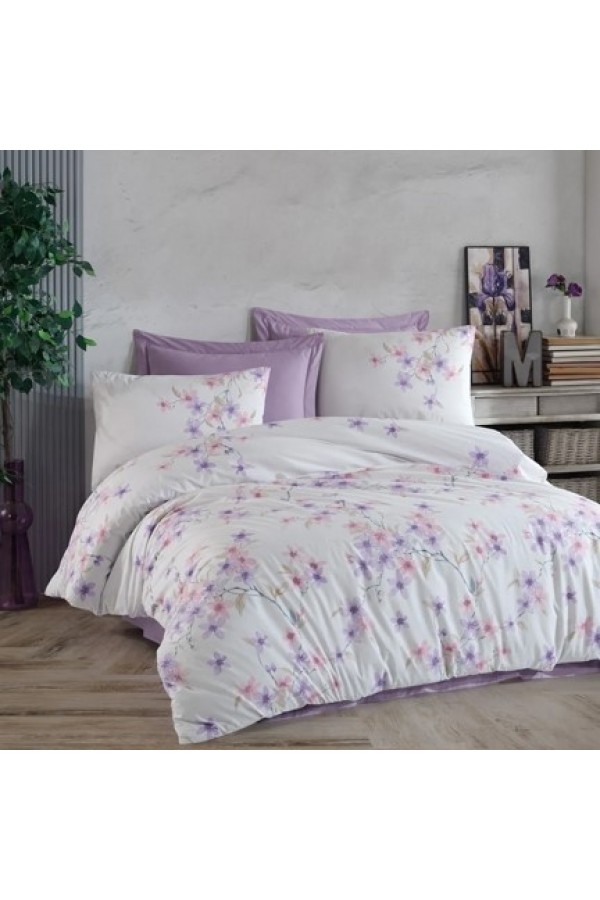 Altınbaşak Creaforce Çift Kişilik Nevresim Takımı Lava Puce