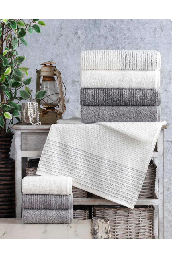 Altınbaşak Jakarlı 4´lü 50x90 El Havlusu Lisa Altınbaşak Jakarlı 4´lü 50x90 El Havlusu Lisa