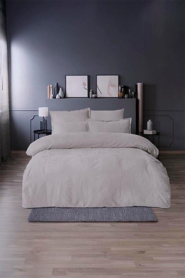 Altınbaşak Jakarlı Saten Çift Kişilik Nevresim Takımı Minna Marble Altınbaşak Jakarlı Saten Çift Kişilik Nevresim Takımı Minna Marble