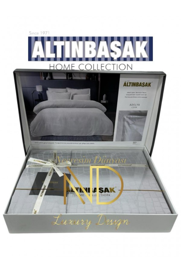 Altınbaşak Jakarlı Saten Çift Kişilik Nevresim Takımı Adelya Puce Altınbaşak Jakarlı Saten Çift Kişilik Nevresim Takımı Adelya Puce