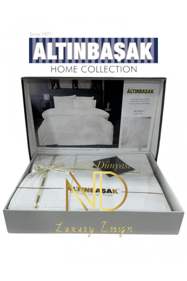 Altınbaşak Jakarlı Saten Çift Kişilik Nevresim Takımı Mınna Arcane Altınbaşak Jakarlı Saten Çift Kişilik Nevresim Takımı Mınna Arcane