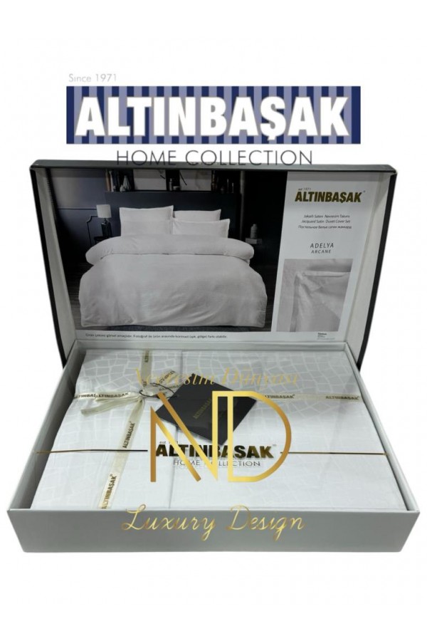 Altınbaşak Jakarlı Saten Çift Kişilik Nevresim Takımı Adelya Arcane Altınbaşak Jakarlı Saten Çift Kişilik Nevresim Takımı Adelya Arcane