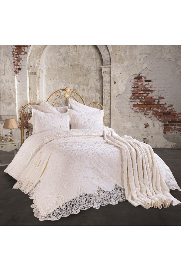 Anna Karina 10 Parça Evlilik Seti İsabella Ekru Anna Karina 10 Parça Evlilik Seti İsabella Ekru