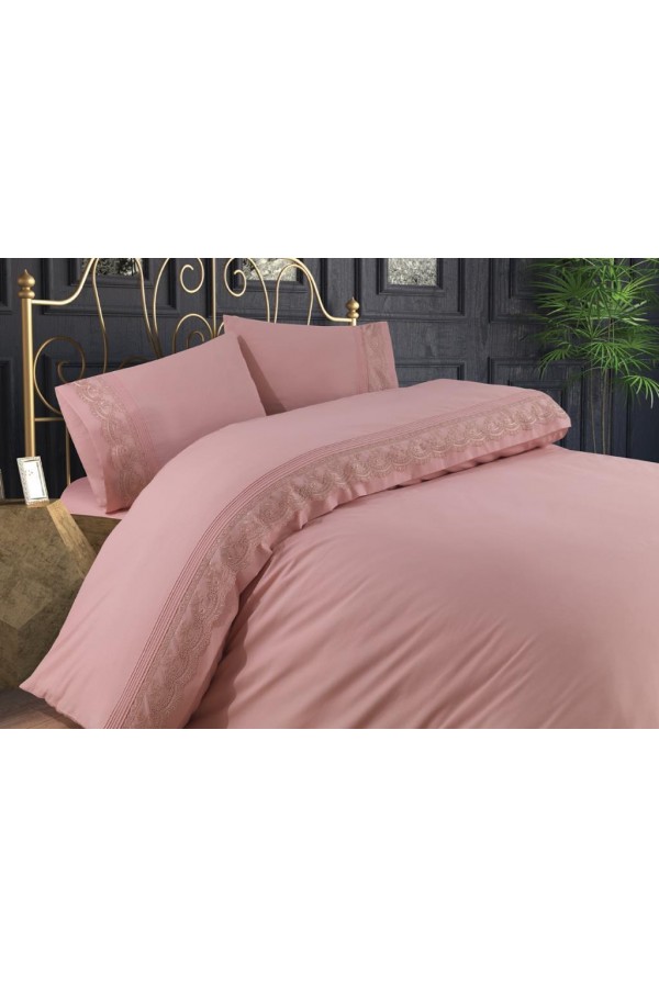 Anna Karina Brode Ranforce Çift Kişilik Nevresim Takımı Lotus Pudra Anna Karina Brode Ranforce Çift Kişilik Nevresim Takımı Lotus Pudra