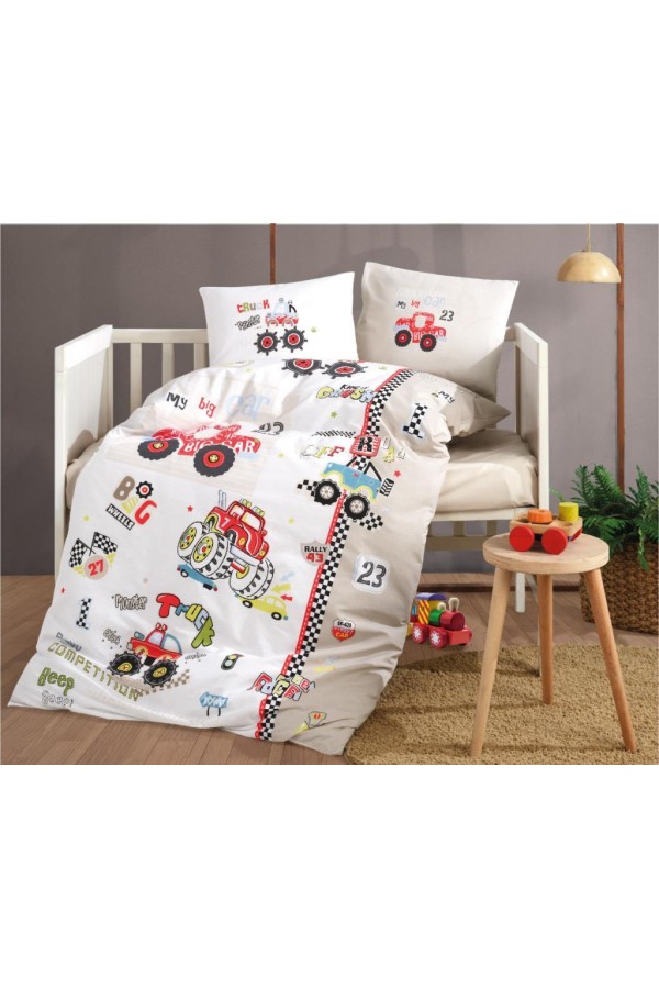 Clasy Bebek Nevresim Takımı Truck Bej Clasy Bebek Nevresim Takımı Truck Bej