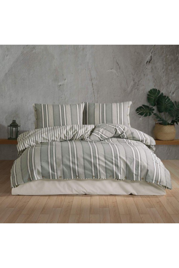 Clasy Butik Native Serisi Çift Kişilik Nevresim Takımı Dokya v1 Yeşil Clasy Butik Native Serisi Çift Kişilik Nevresim Takımı Dokya v1 Yeşil