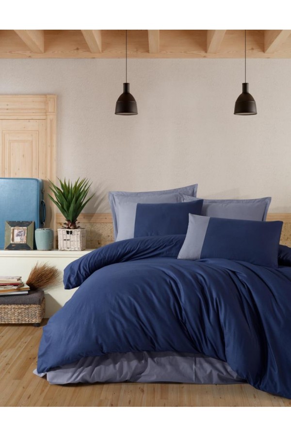 Clasy Butik Serisi Çift Kişilik Nevresim Takımı Pure V3 Lacivert Clasy Butik Serisi Çift Kişilik Nevresim Takımı Pure V3 Lacivert