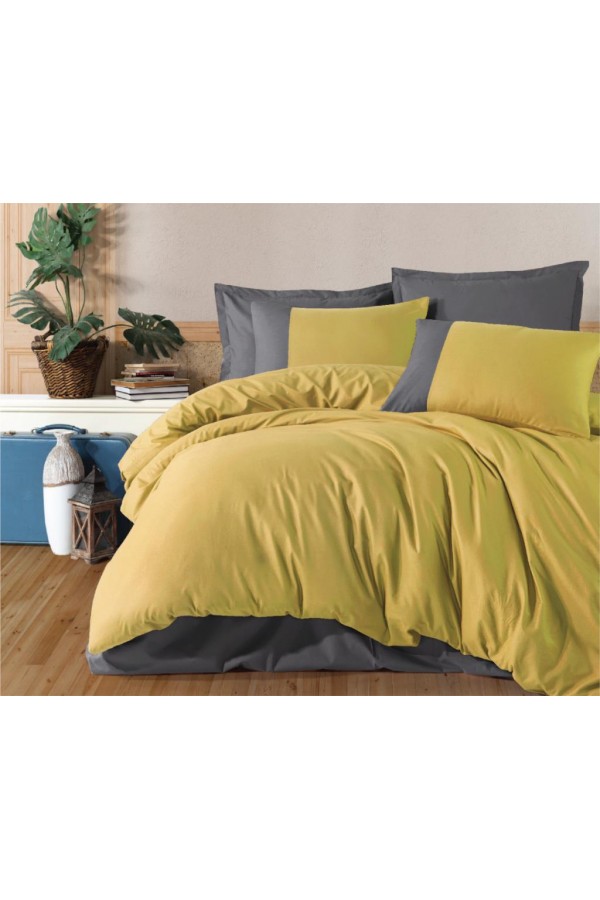 Clasy Butik Serisi Çift Kişilik Nevresim Takımı Pure V7 Sarı Clasy Butik Serisi Çift Kişilik Nevresim Takımı Pure V7 Sarı