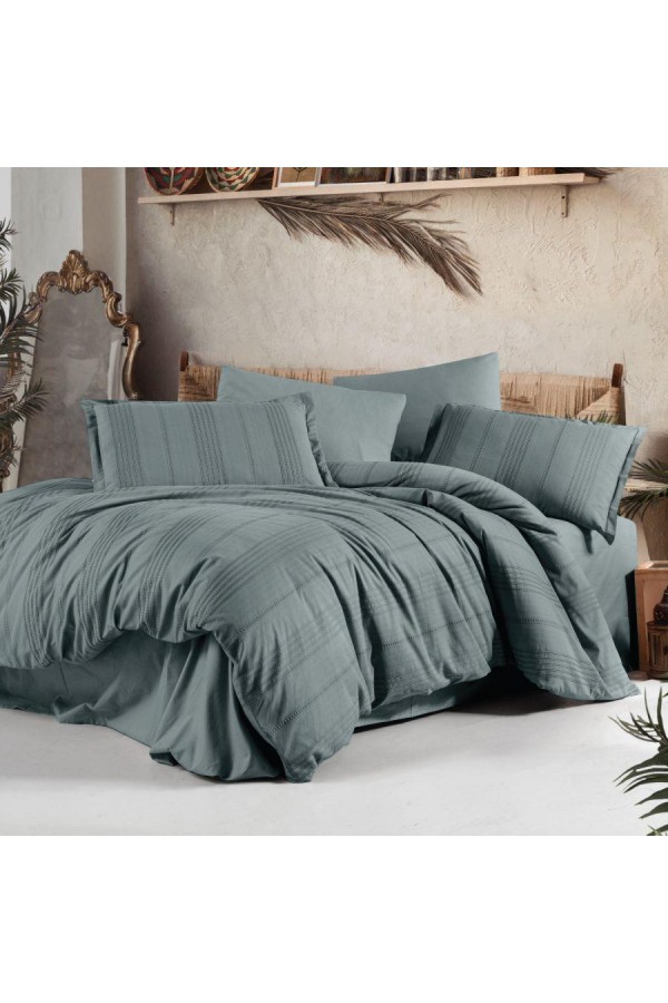 Clasy Çift Kişilik Nevresim Takımı Arakis V1 Gri