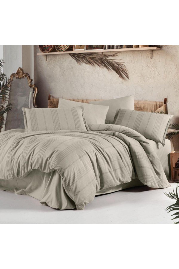 Clasy Çift Kişilik Nevresim Takımı Arakis V3 Bej