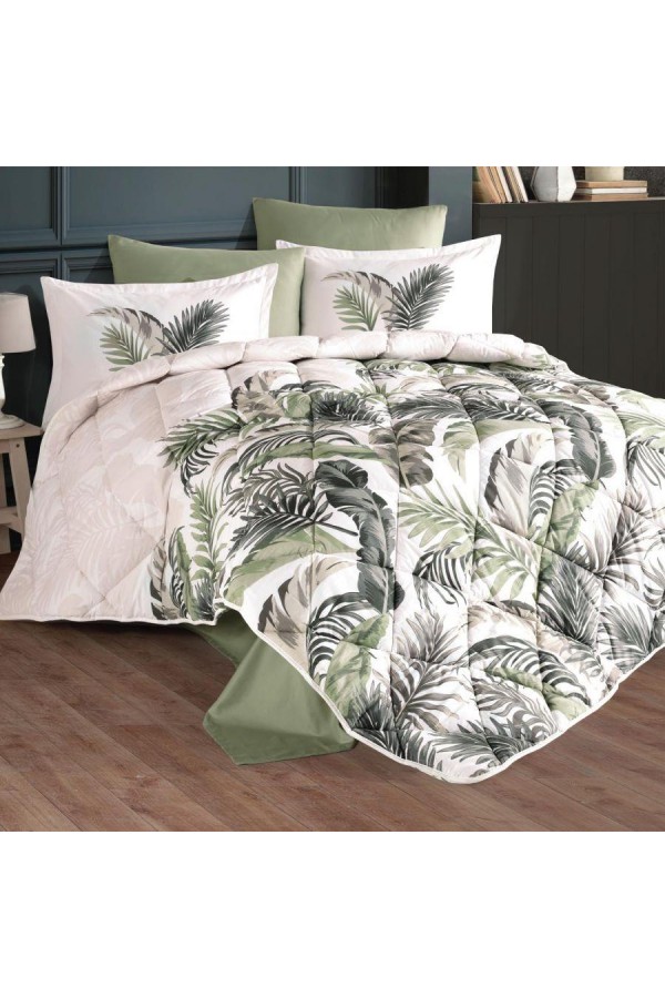 Clasy Çift Kişilik Ranforce Uyku Seti Hena v2 Yeşil