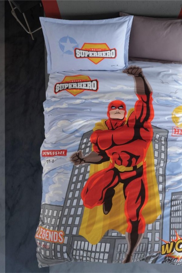 Clasy Genç Ranforce Tek Kişilik Nevresim Takımı Super Hero Clasy Genç Ranforce Tek Kişilik Nevresim Takımı Super Hero