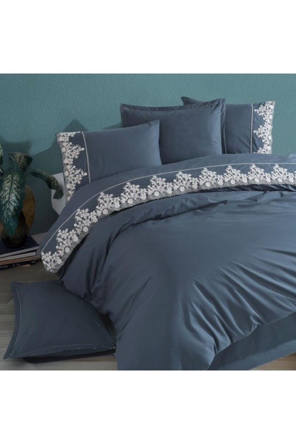 Clasy Nevresim Takımı Çift Kişilik Osela V4 İndigo