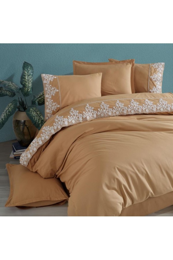 Clasy Nevresim Takımı Çift Kişilik Osela V1 Zencefil