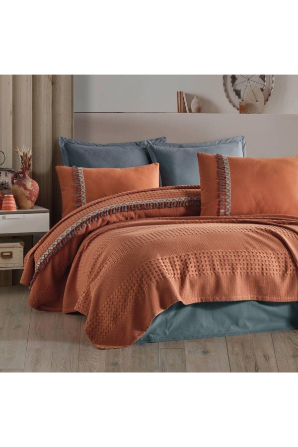 Clasy Pike Takımı Çift Kişilik Bohemline V2 Kiremit