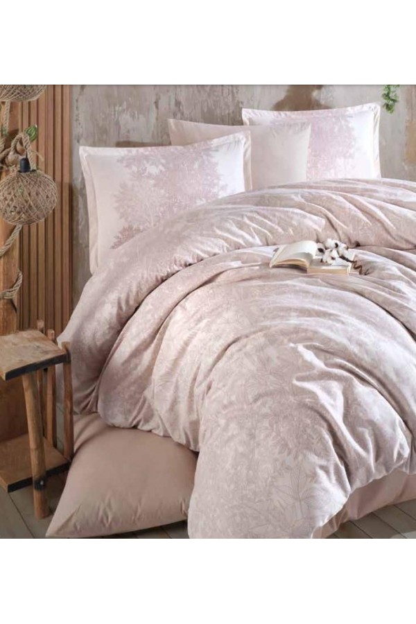 Clasy Ranforce Nevresim Takımı Çift Kişilik Ramina V1 Bej