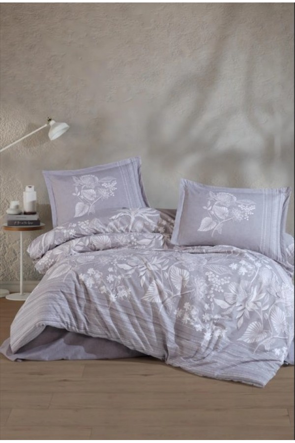 Clasy Ranforce Nevresim Takımı Çift Kişilik Nera V1 Lila 8681727310850