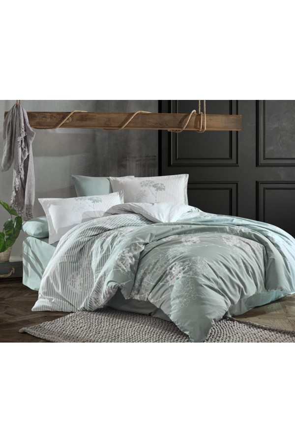 Clasy Ranforce Nevresim Takımı Çift Kişilik Luvi v1 Mint