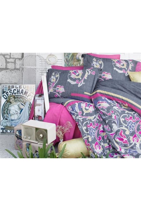 Clasy Ringa Saten v1 Çift Kişilik Nevresim Takımı