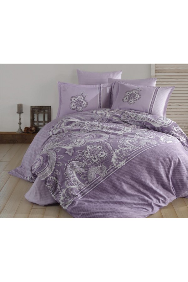 Clasy Saten Çift Kişilik Nevresim Takımı Pellini v2 Lila Clasy Saten Çift Kişilik Nevresim Takımı Pellini v2 Lila
