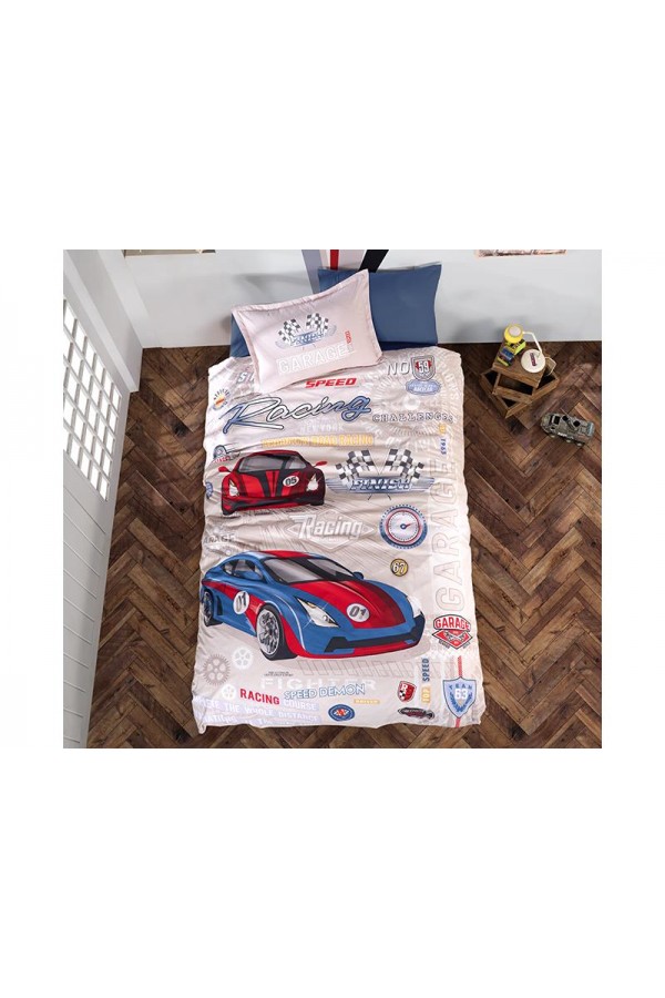 Clasy Tek Kişilik Genç Ranforce Nevresim Takımı Garage Clasy Tek Kişilik Genç Ranforce Nevresim Takımı Garage