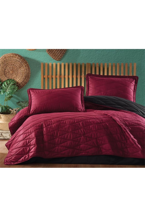 Clasy Tek Kişilik Yatak Örtüsü Lorna v5 Bordo Clasy Tek Kişilik Yatak Örtüsü Lorna v5 Bordo
