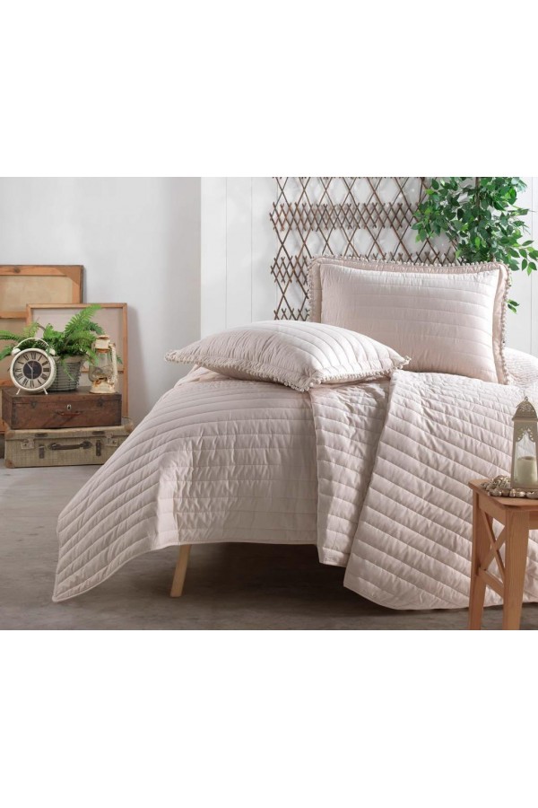 Clasy Tek Kişilik Yatak Örtüsü Pedra v1 Bej Clasy Tek Kişilik Yatak Örtüsü Pedra v1 Bej