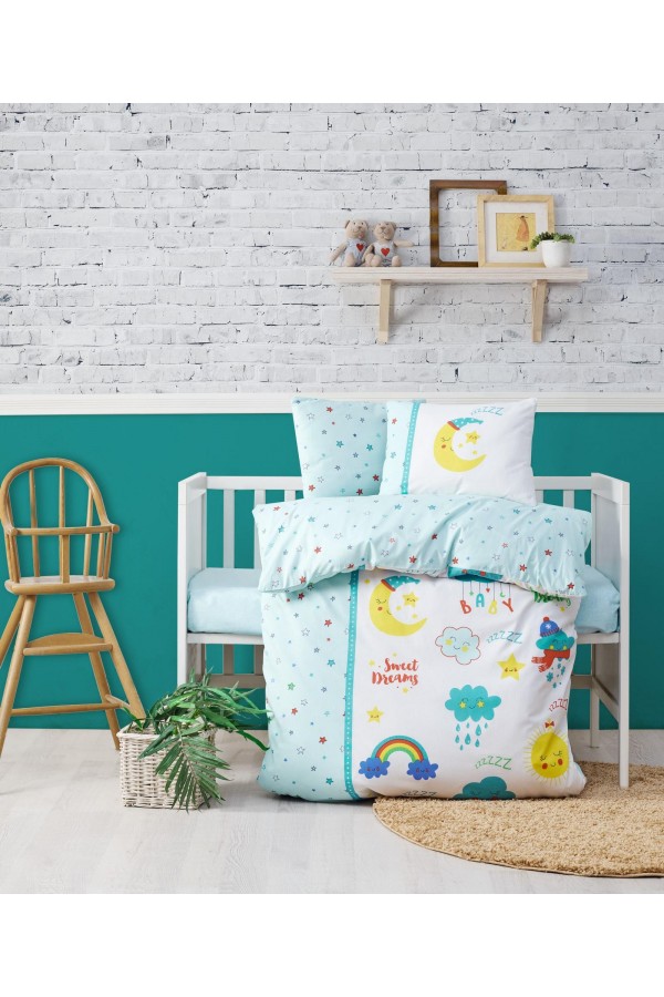 Cotton Box Tatlı Rüyalar Mint Bebek Nevresim Takımı