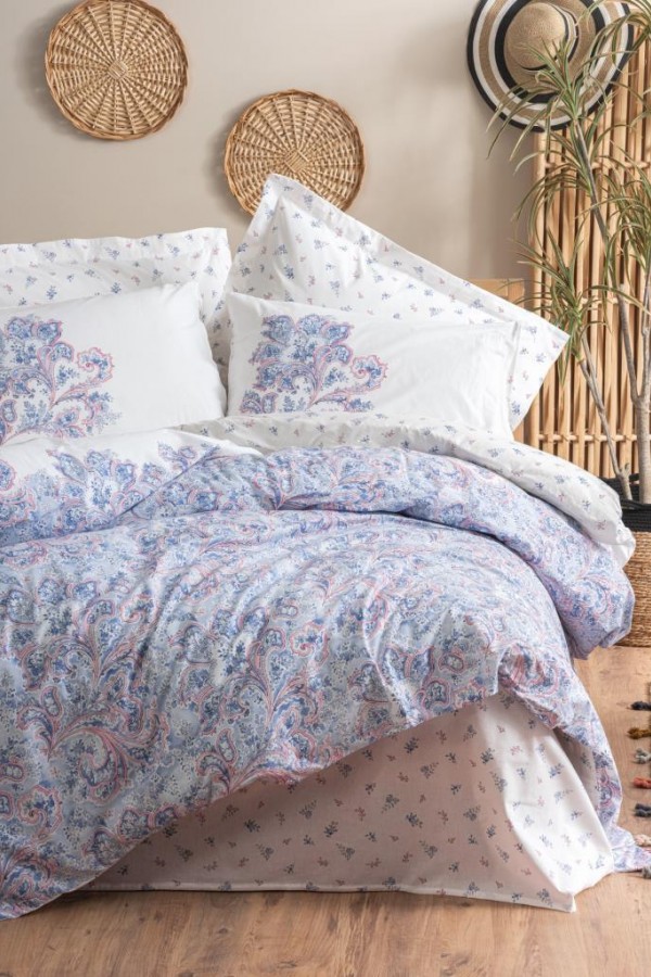 Cotton Box Bohem Nevresim Takımı Çift Kişilik Mapiya Mavi