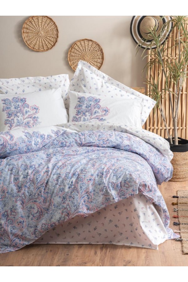 Cotton Box Bohem Nevresim Takımı Çift Kişilik Mapiya Mavi