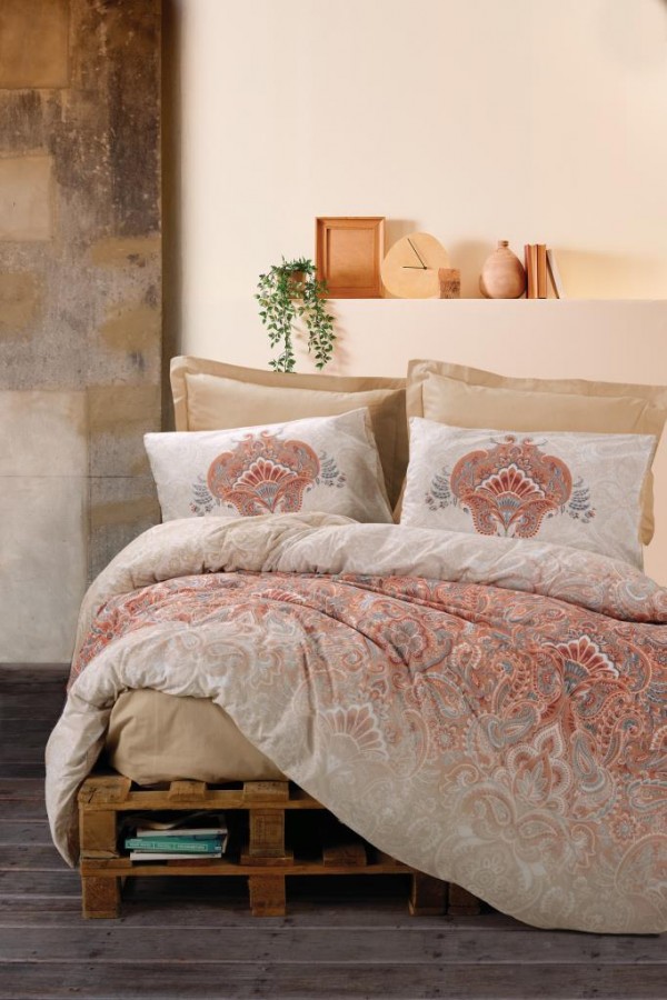 Cotton Box Bohem Nevresim Takımı Çift Kişilik Loreta Bej Cotton Box Bohem Nevresim Takımı Çift Kişilik Loreta Bej