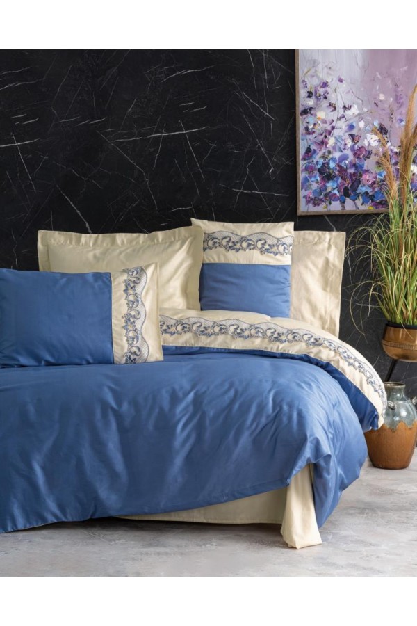 Cotton Box Brode Nakışlı Çift Kişilik Saten Nevresim Takımı Amaya Bej Cotton Box Brode Nakışlı Çift Kişilik Saten Nevresim Takımı Amaya Bej