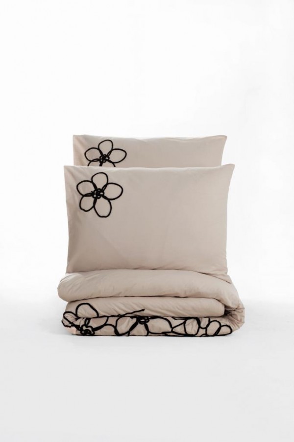 Cotton Box Brode Ranforce Çift Kişilik Nevresim Takımı Panos Kahve