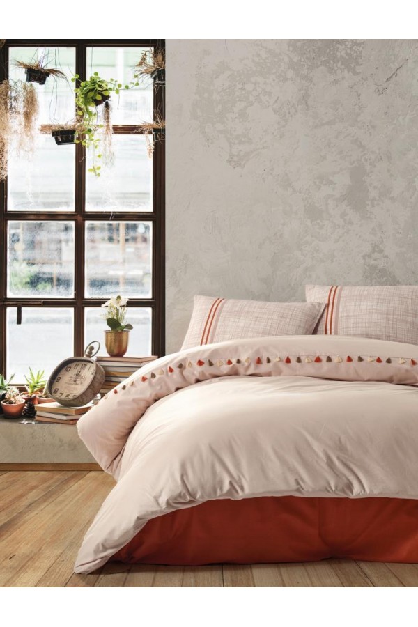 Cotton Box Candy Çift Kişilik Nevresim Takımı Merri Bej