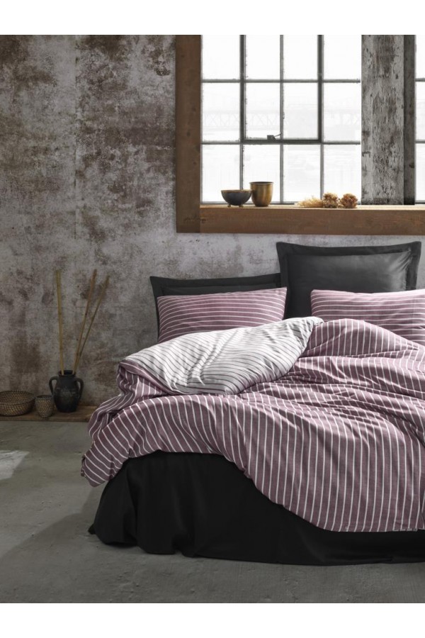 Cotton Box Çift Kişilik Bambu Saten Nevresim Takımı Bordo