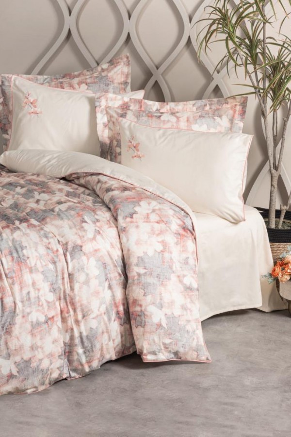 Cotton Box Çift Kişilik Elit Saten Nevresim Takımı Layana Pembe
