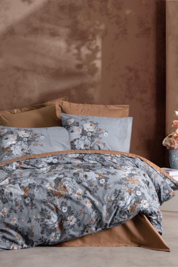 Cotton Box Çift Kişilik Nevresim Takımı Lenora Kahve Cotton Box Çift Kişilik Nevresim Takımı Lenora Kahve