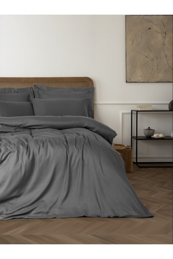 Cotton Box Çift Kişilik Nevresim Takımı Tensel Craft Antrasit