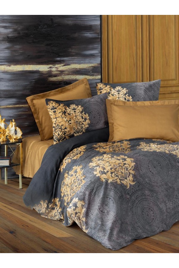 Cotton Box Çift Kişilik Saten Nevresim Takımı Jadira Bej