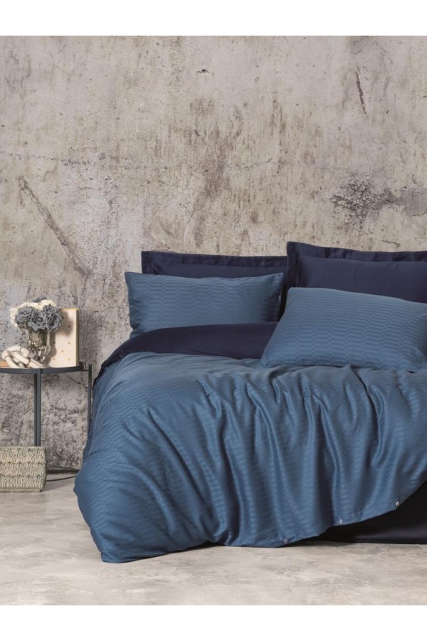 Cotton Box Çift Kişilik Smart Bambu Saten Nevresim Takımı Petrol