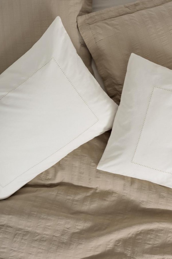 Cotton Box  Çift Kişilik Yatak Örtülü Pike Takımı Natura Vilo Bej
