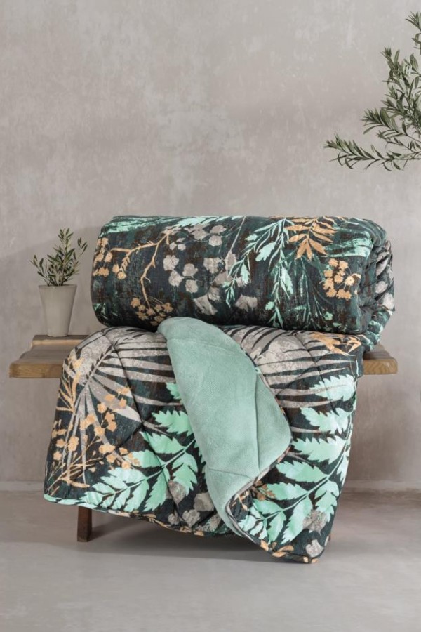Cotton Box Çift Kişilik Yorgan Velvet Clorasa Mint Cotton Box Çift Kişilik Yorgan Velvet Clorasa Mint