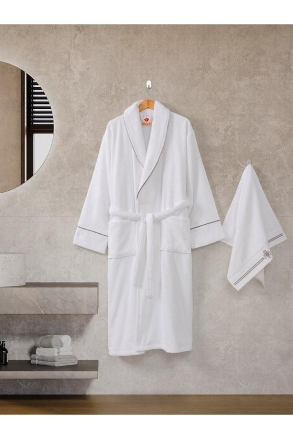 Cotton Box Classic Bornoz Seti Güher L-XL Erkek