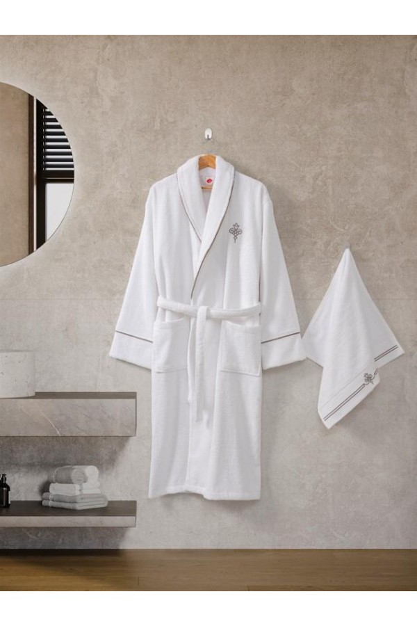 Cotton Box Classic Bornoz Seti Güher M-L Kadın