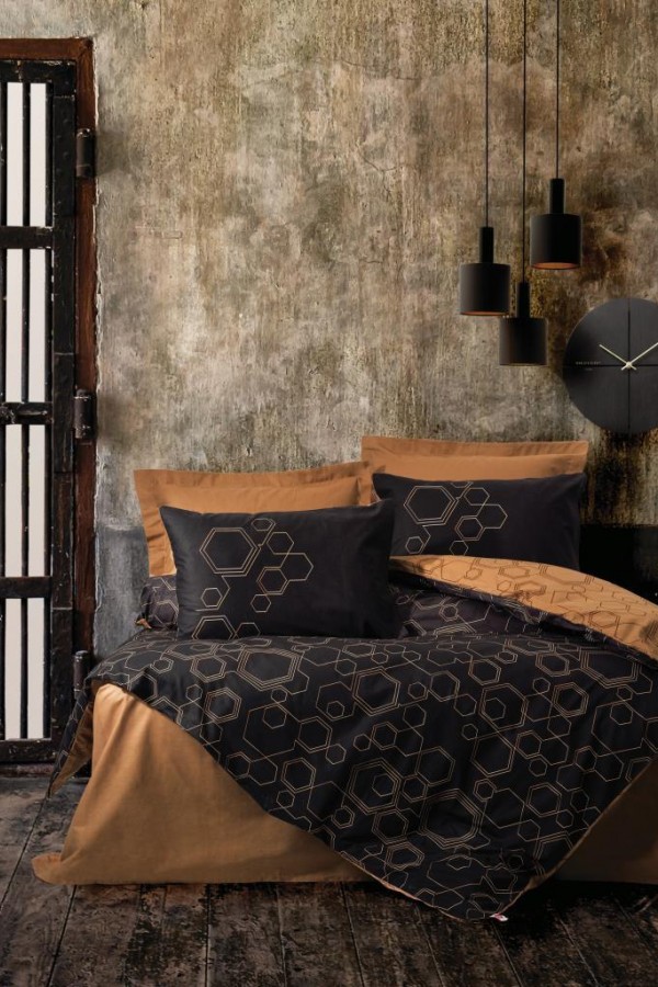 Cotton Box Dark Çift Kişilik Nevresim Takımı Dawn Bakır