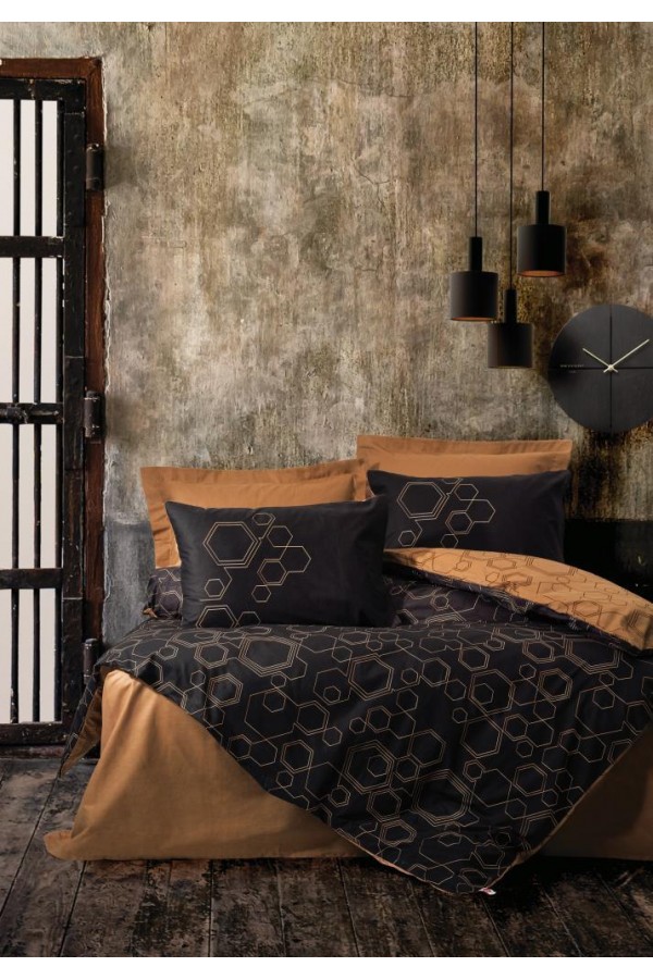Cotton Box Dark Çift Kişilik Nevresim Takımı Dawn Bakır