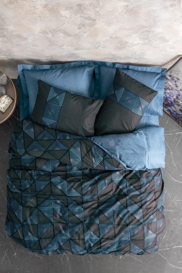Cotton Box Dark Çift Kişilik Nevresim Takımı Armor Siyah