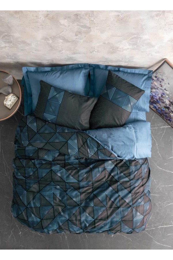 Cotton Box Dark Çift Kişilik Nevresim Takımı Armor Siyah