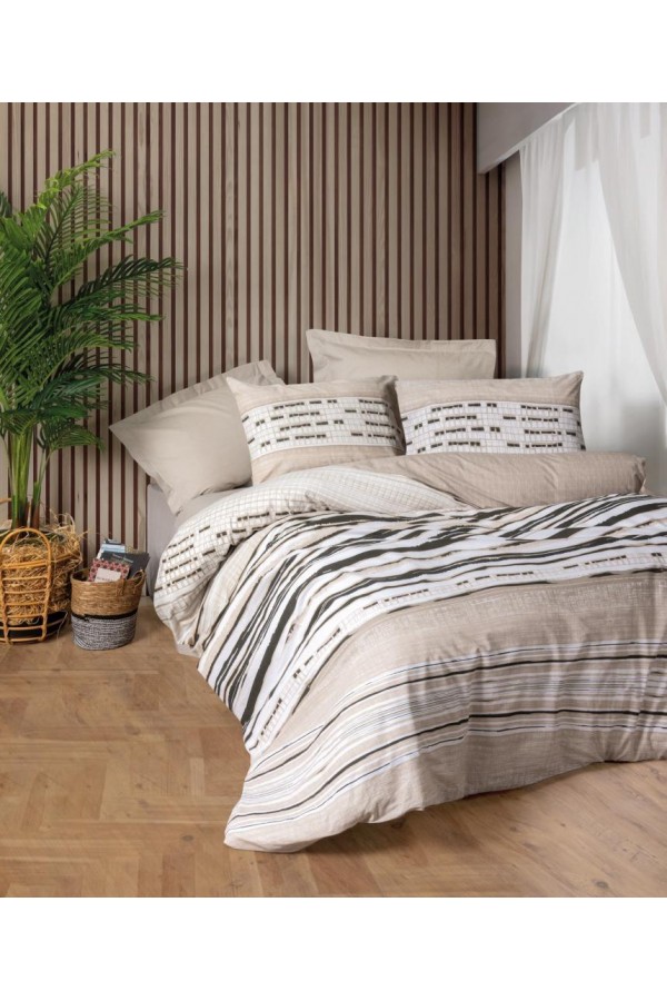 Cotton Box Line Tek Kişilik Nevresim Takımı Perry Bej Cotton Box Line Tek Kişilik Nevresim Takımı Perry Bej