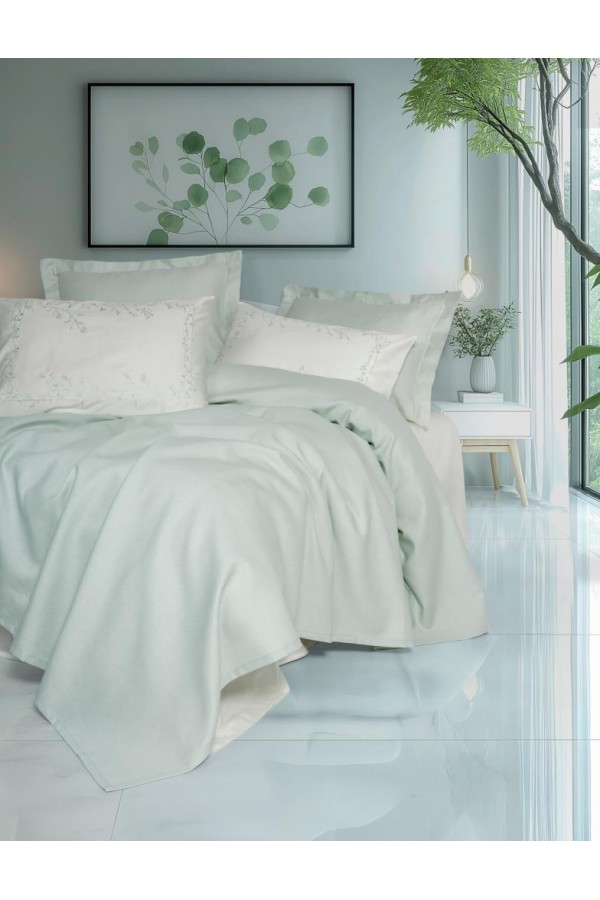 Cotton Box Serenity Bambu Çift Kişilik Pike Takımı Brisa Mint